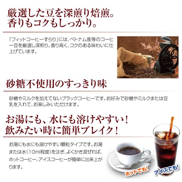 ゆうパケット・送料無料】フィットコーヒーすらり お試し10包