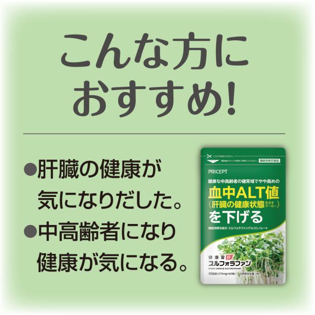 期間限定特価+1個付　送料無料　ゆうパケット配送　肝機能を示す血中ALT値を下げる 健康習肝 スルフォラファン 機能性表示食品　60粒30日分　5個組　ブロッコリースプラウト 肝臓 超硫黄分子 健康食品 サプリ_9