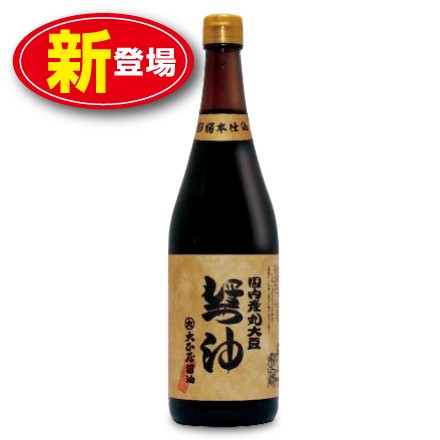 大正屋醤油店 杉樽本仕込 国内産丸大豆醤油 720ml 本醸造 濃口 島根県