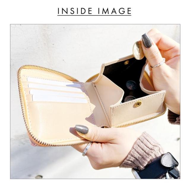 西陣織 財布 レディース ラウンド型財布 二つ折り財布 明 金襴 和風 和柄 桜 ラウンドファスナー 小銭入れ 二つ折り コンパクト 薄型 カード入れ ウォレット コインケース付き_8