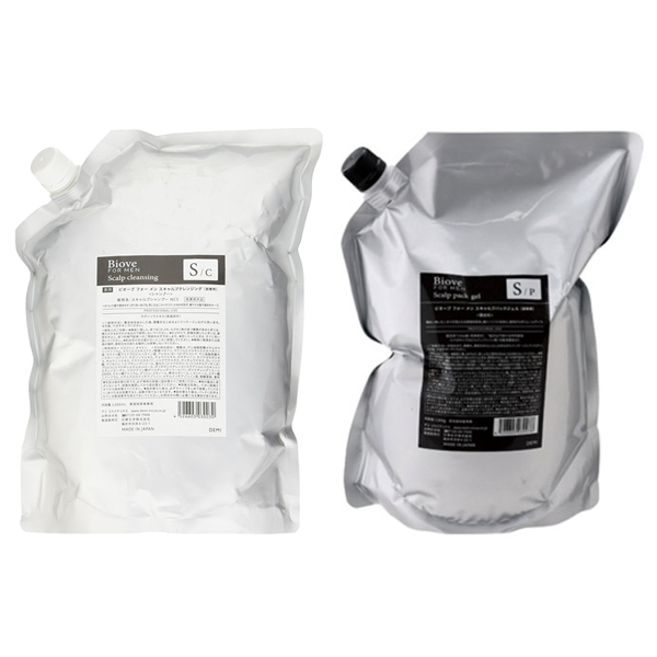 デミ ビオーブ フォー メン スキャルプクレンジング 2000ml ＆ スキャルプパックジェル 2000g 詰め替え用セット