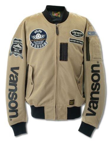 バンソン Vanson メッシュma 1ジャケット バイク メンズ 春夏 ベージュ ブラック Mサイズ Vssの通販はau Pay マーケット 東京上野バイク用品専門店カムカム Au Pay マーケット店