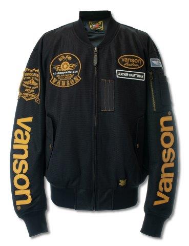 即納 バンソン Vanson メッシュma 1ジャケット バイク メンズ 春夏 ブラック イエロー Lサイズ Vssの通販はau Pay マーケット 東京上野バイク用品専門店カムカム Au Pay マーケット店