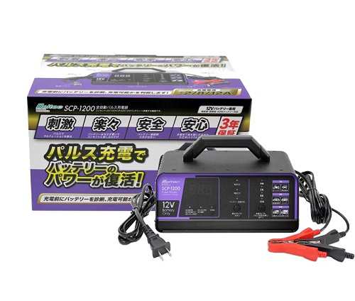 メルテック 全自動パルスバッテリー充電器 (バイク~ミニバン・小型船舶・大型トラック) 正式PSE取得 12V専用 定格12A バッテリー診断機能の通販はau  PAY マーケット - テレマティクス | au PAY マーケット－通販サイト