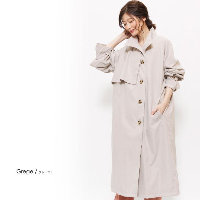 ロングコート ヨークデザイン レディース アウター tocco closet アウター ベルト付きヨークデザインロングコート