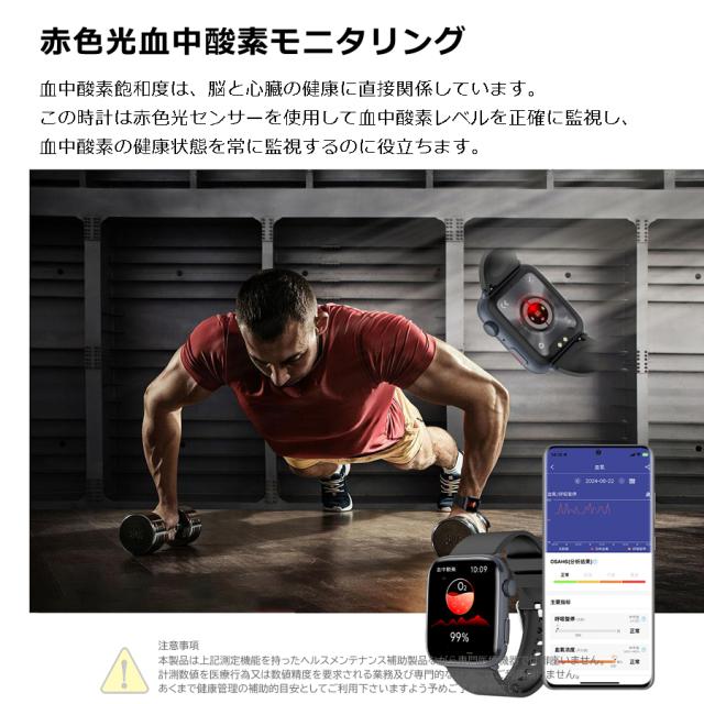 ☆クーポンで3599円☆スマートウォッチ 血糖値測定 血中酸素濃度 体温