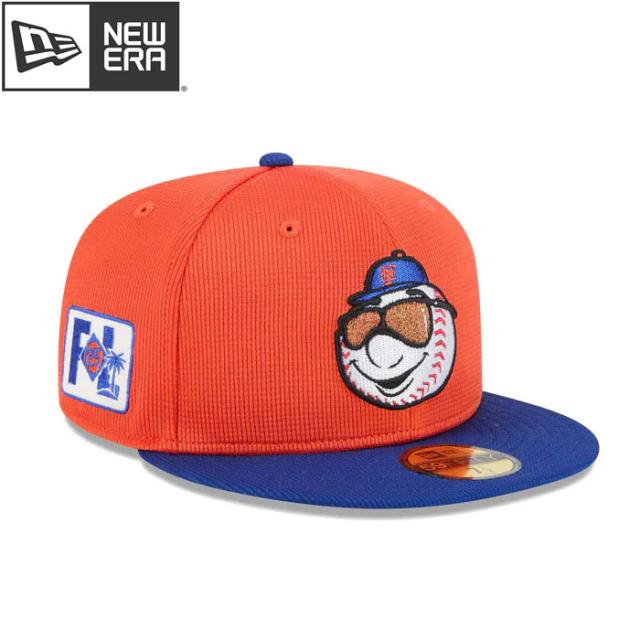 即日出荷 限定商品 newera ニューエラ 59FIFT 2025 MLB Spring Training ニューヨーク・メッツ オレンジ 14457453 era25ssの通販は