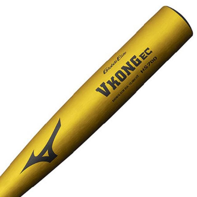 Mizuno V-KONG EC HS700 硬式バット ゴールド　低反発 Vコング EC HS700 低反発バット （硬式金属バット「VKONG WR