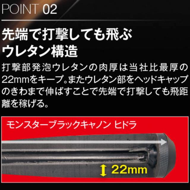 即日出荷 ZETT 軟式バット モンスターブラックキャノンHYDRA ヒドラ