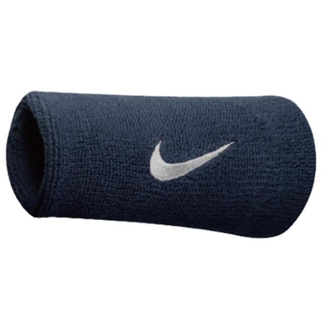 即日出荷 ナイキ Nike リストバンド 両手組 ダブルワイド 13cm ネイビー スウッシュ ホワイト Nnnosの通販はau Pay マーケット 野球専門店ベースマン