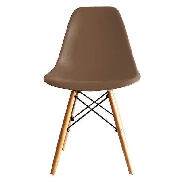 LCC Cafe Chair ブラウン木製ダイニングチェア2脚セット（ダイニング 