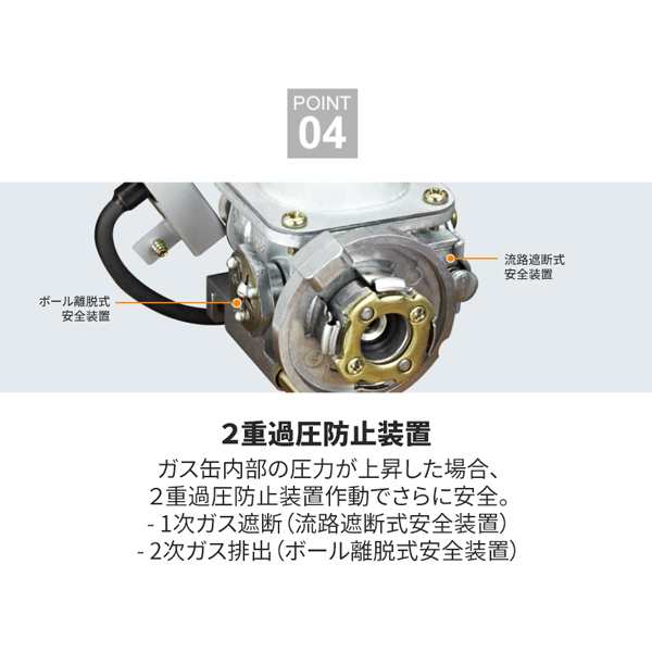 CUBE ガスコンロ 一体型 カセットコンロ ガス シングルバーナー