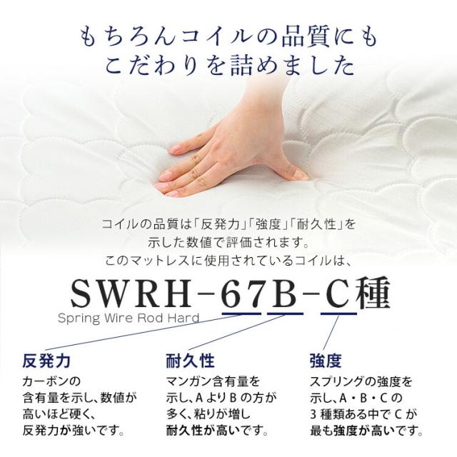 すのこベッド シングル マットレスセット 高さ2段階 脚付き パイン材 ポケットコイル マットレス ベッド すのこ ベッドフレーム 北欧パイン 低ホルムアルデヒド 高さ調節 木製ベッド ローベッド 一人暮らし 新生活 【代引不可】_11