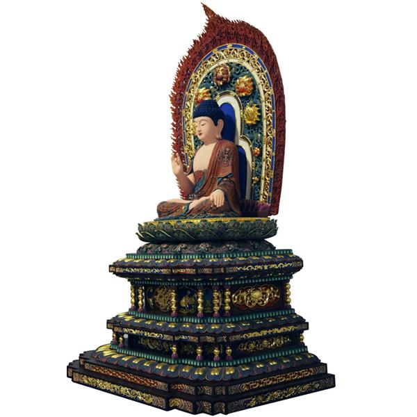 阿弥陀如来像 職人による手作りの精巧な木像 工芸美術品 仏像 阿弥陀如来 坐像 高さ140cm 大型 ご本尊 仏教 置物 インテリア 美術工芸品 プレゼント 置物 お土産 誕生日プレゼント 記念 お祝い 子ども 大人_1