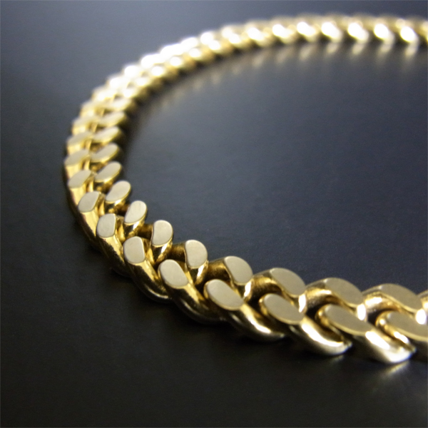 喜平 18金 造幣局検定刻印入(ホールマーク入)18金 18K K18 二面 喜平 ブレスレット(18cm・20ｇ) KB0KK2160180