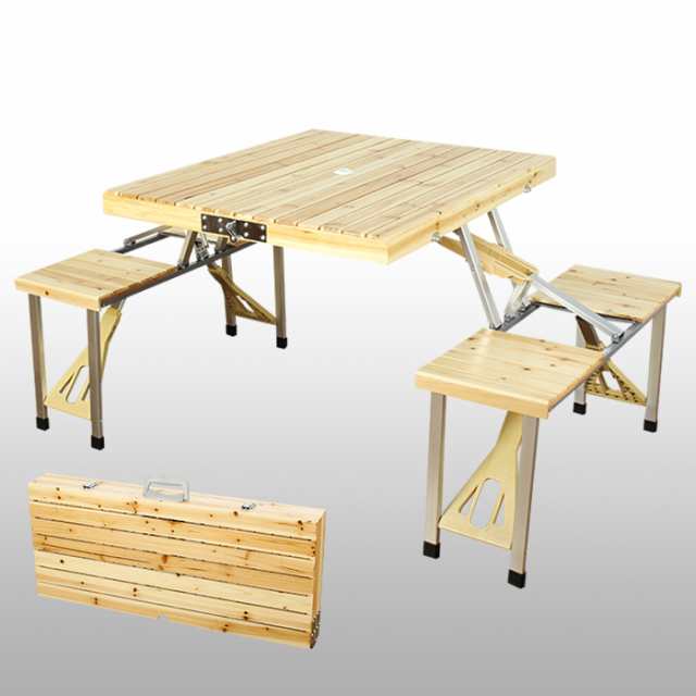 ピクニックテーブル 木製 おしゃれ アウトドア テーブル イス付き 