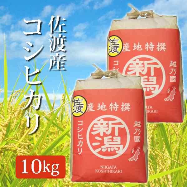 令和5年産 新潟県 佐渡産 コシヒカリ 玄米 10Kg (10キロ) 2023年度産