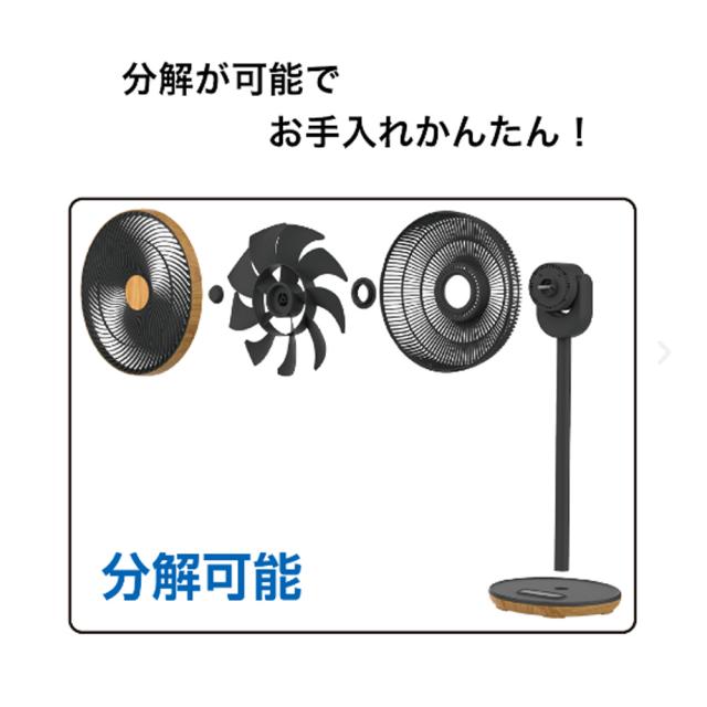 リビング扇風機 DC扇風機 フルリモコン 省エネ 静音 首振り 風量調整 タイマー 14枚羽根 SKJAPAN エスケイジャパン SKJ-SY30DC-W_3