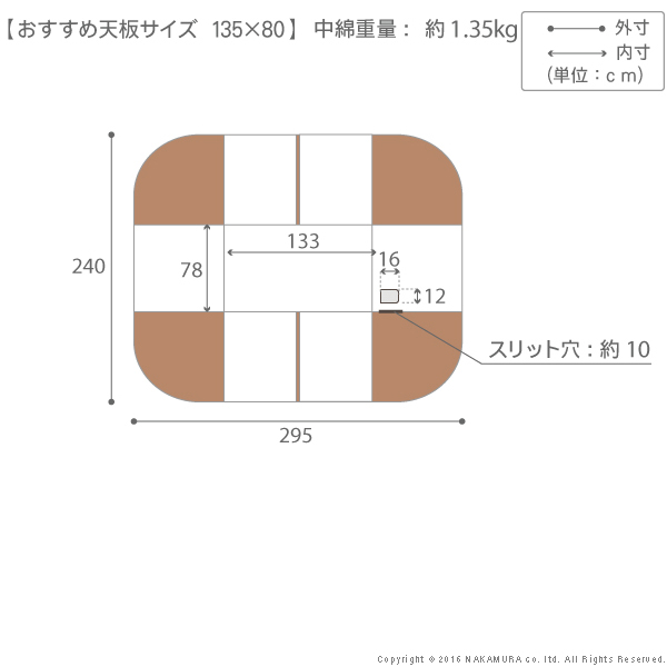 ハイタイプこたつ用掛布団ブランチ135x80cmこたつ用（295x240cm） こたつ布団 ダイニングこたつ 長方形新生活_2