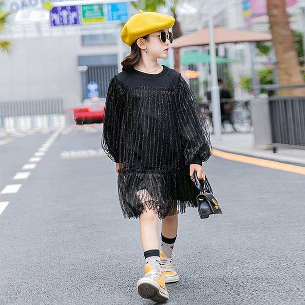 ワンピース キッズ 長袖 子供服 女の子 春秋 キッズワンピース 長袖ワンピース チュール ロング丈 子供ドレス お姫様 ジュニア おしゃれ の通販はau Pay マーケット Sun Day