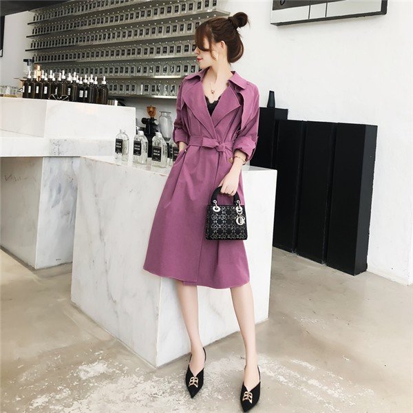 トレンチコート カジュアルコーデ ロングコート 通勤大人気 レディース トレンチコート ロングコート ７分袖 無地 通勤 着痩せ 細身の通販はau Pay マーケット Sun Day