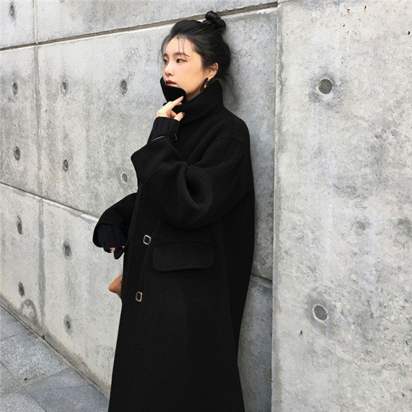 レディース 韓国風ロング丈コート ショット丈 ゆるめ ビッグシルエット キレイめカジュアル 着痩せファション オトナ女子コーデ オの通販はau Pay マーケット Sun Day