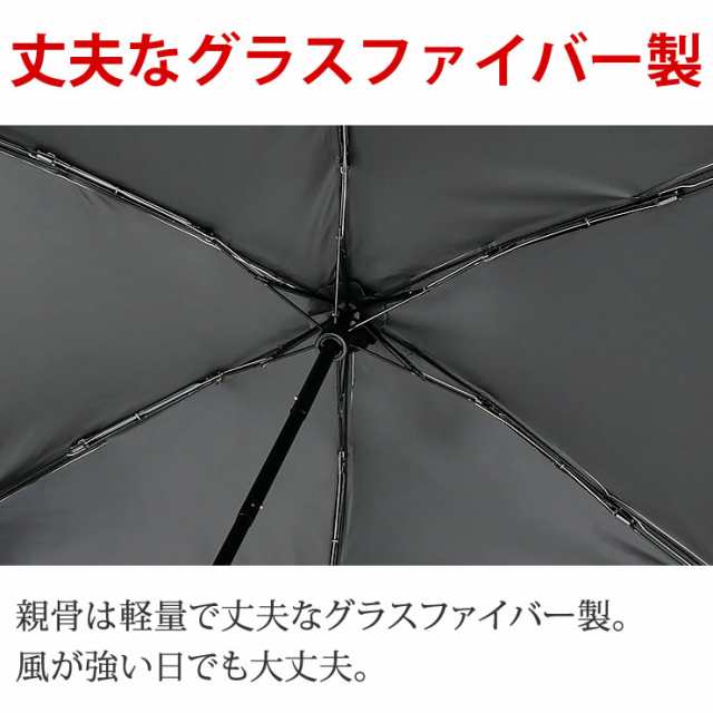 日傘 折りたたみ 完全遮光 晴雨兼用 軽量 {テフロンで撥水・防汚・防油