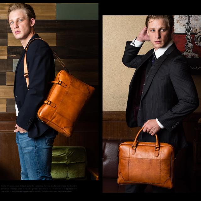 父の日 本革 イタリアンレザー ビジネスバッグ 本革 メンズ 革バッグ レザーバッグ 通勤バッグ 小さい 小さめ 高見え ステッチ 斜めがの通販はau Pay マーケット Vitafelice