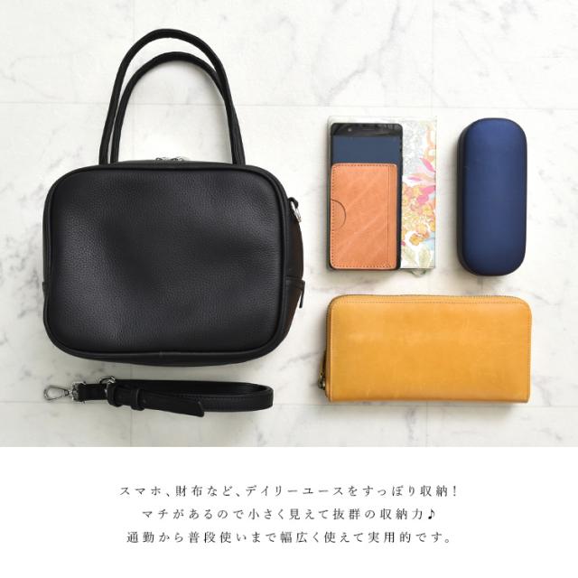 ハンドバッグ レディース 小さめ 本革 2way ミニバッグ スクエアバッグ