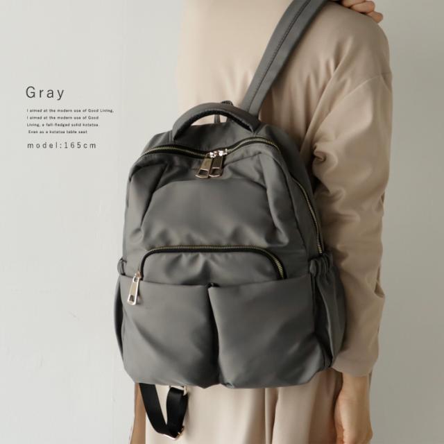 【ace.】エース　リュック　多機能　グレー A4OK多機能ポケットが便利な大容量リュック カービー（グレー） ダブル