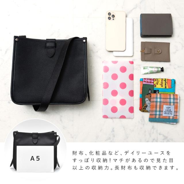 ショルダーバッグ レディース 斜めがけ 大人 小さめ 本革 a5 スクエア