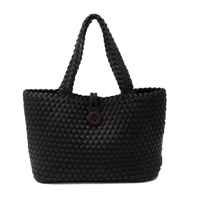 美品 BREE トートバッグ 肩掛け ヌメ革 編み込み 大容量 A4サイズ◎ BREE(ブリー) / ヌメ革/編み込みメッシュ/トートバッグ/レザー