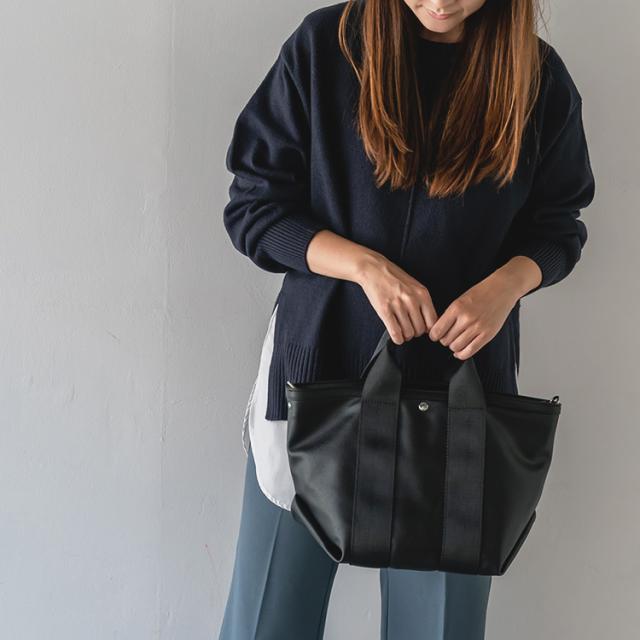 トートバッグ レディース テープハンドル 2way 軽量 軽い 大容量 小さめ ファスナー付き Sサイズ オトナ女子 通勤 小さいサイズ 斜めがけ ショルダーバッグ 通勤バッグ ミニトート トートバック マチ広 binb-p0102y 夏新作 新生活 プレゼント 送料無料の通販は