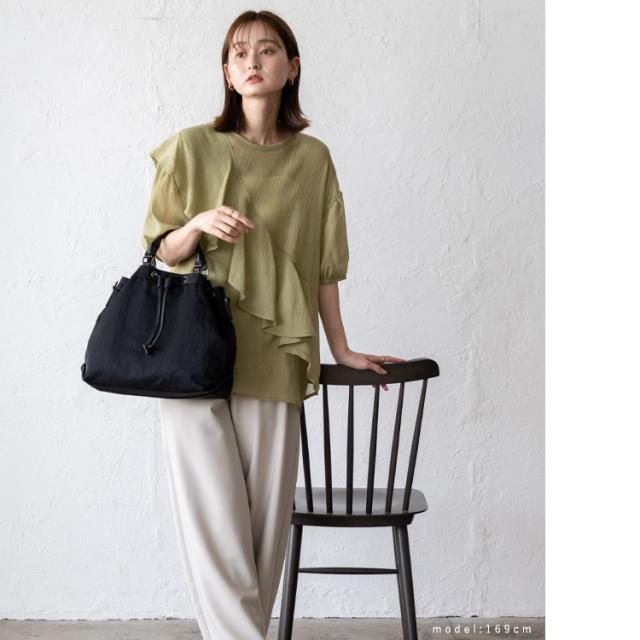 希少genten リバーシブル ムートン トートバッグ 肩掛け 2way A4