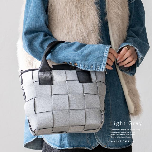 トートバッグ レディース メッシュ ネオプレーン バッグ 編み込み 通勤