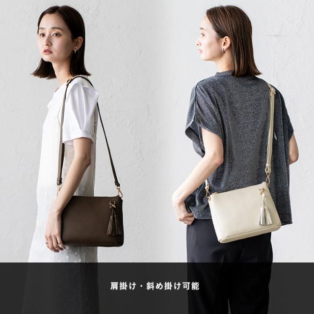ショルダーバッグ レディース 革 斜めがけ 大人 軽量 レザー 小さめ