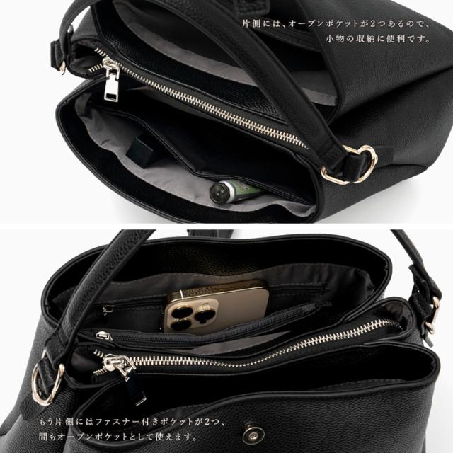 ショルダーバッグ レディース 斜めがけ 合皮 大人 軽量 小さめ セレモニーバッグ 2way ワンハンドル 自立 通勤 仕事バッグ ハンドバッグ inb-90075p新生活の通販は