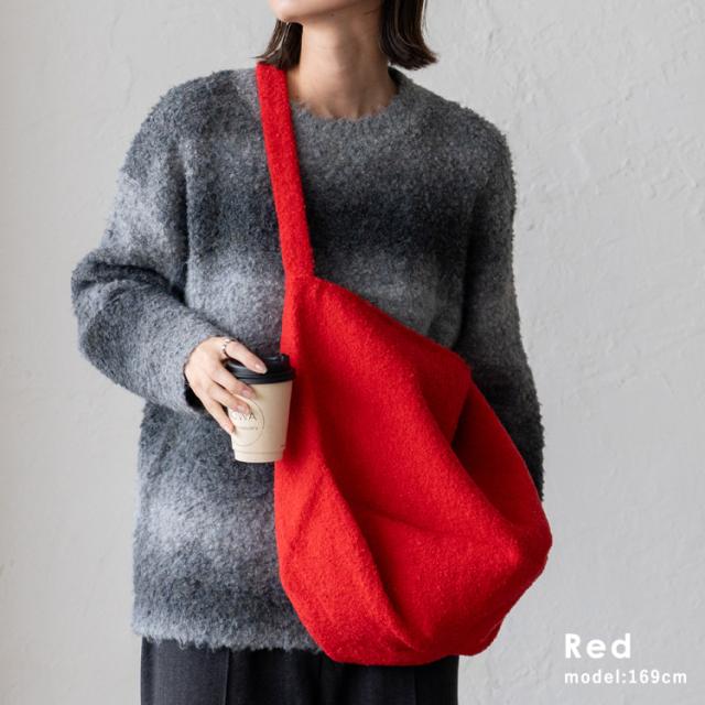 トートバッグ レディース a4 軽量 ワンショルダーバッグ 大きめ 大容量 ワンハンドル 大人 柔らかい 肩掛け トートバッグ くったり 個性的 おしゃれ シンプル ブークレ nsb-30254z 【aroco/アロコ】 秋冬 秋バッグ クリスマス プレゼントの通販は