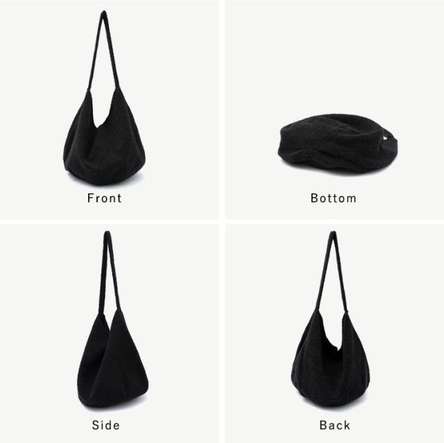 トートバッグ レディース a4 軽量 ワンショルダーバッグ 大きめ 大容量 ワンハンドル 大人 柔らかい 肩掛け トートバッグ くったり 個性的 おしゃれ シンプル ブークレ nsb-30254z 【aroco/アロコ】 秋冬 秋バッグ クリスマス プレゼントの通販は