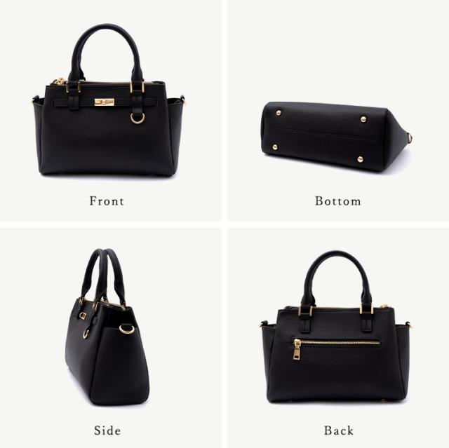 ハンドバッグ 小さめ レディース 本革 斜め掛け a5 3スペース収納 2way