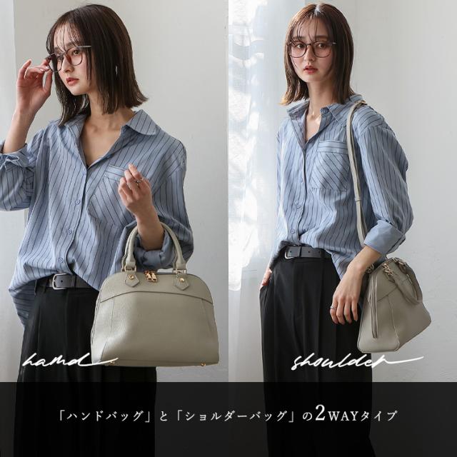 ハンドバッグ レディース a5 本革 ラウンドファスナー セレモニー