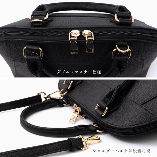 ハンドバッグ レディース a5 本革 ラウンドファスナー セレモニー