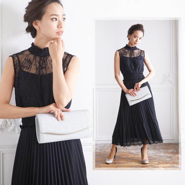 結婚式 ワンピース ロング丈 ノースリーブ パーティードレス フォーマルドレス お呼ばれ ドレス ミセス 同窓会 成人式 大人 上品 プリーツ ゴム レース 透け感 パーティドレス パーティー 着痩せ 体型カバー 細見え 結婚式ドレス vakd-512z プレゼント 結婚式 ワンピース ロング丈 ノースリーブ パーティードレス