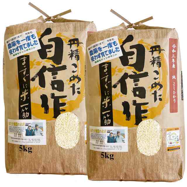 通販廉価病気を減らせる米づくり　発芽用玄米10kg　５年産コシヒカリ　特栽①農薬等不使用 米・雑穀・粉類