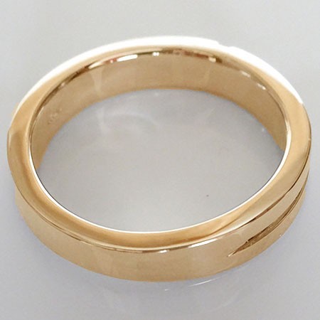 幅広 クロス 結婚指輪 マリッジリング ピンクゴールドk18 ペアリング ダイヤモンド ペア2本セット K18pg ダイヤ ストレート