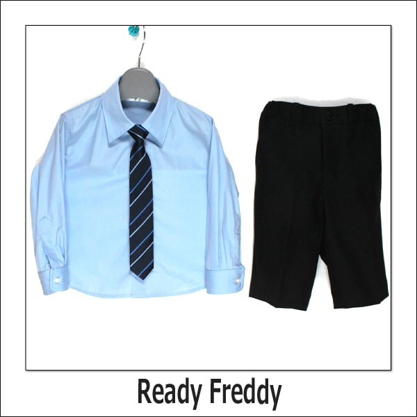 Ready Freddy 男の子 150cm 黒 スーツ、ネクタイ、シャツキッズ/ベビー/マタニティ