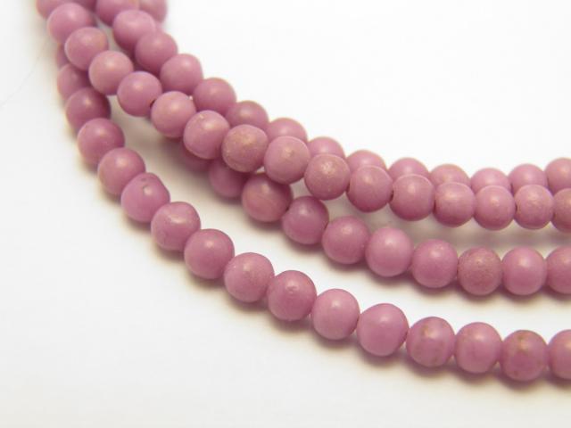 フォスフォシデライト AA+ ラウンド 3mm メガネチェーン フォスフォシデライト AA+ ラウンド 3mm メガネチェーン