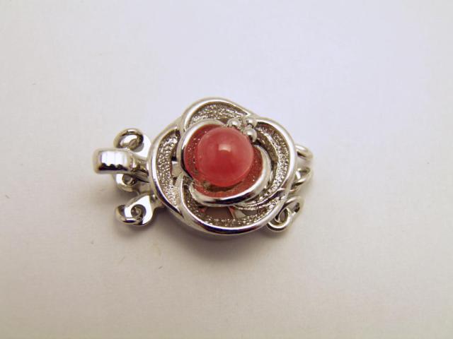 シルバー ローズデザイン留め金具 インカローズ SV925 クラスプの通販は 6,603円