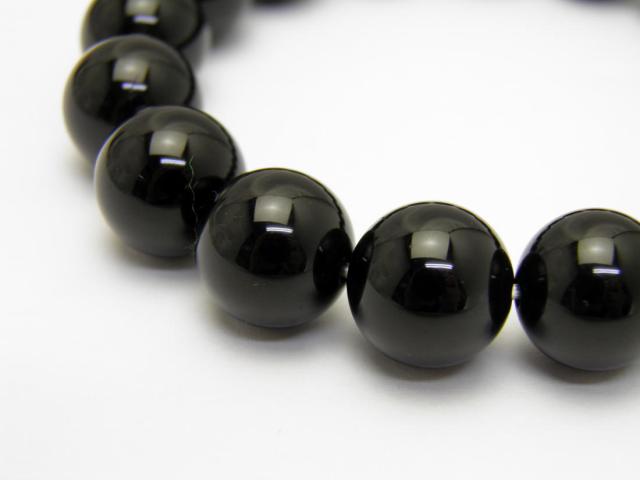 【Premium_Endlessブレスレット】 ブレスレット 天然モリオン（黒水晶） 鑑別書付き 12mm 送料無料 高級品 天然石 パワーストーン_2