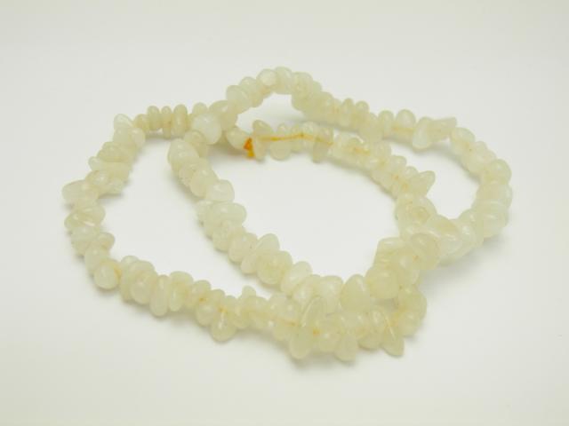 ブレスレット タンブルチップス リビアングラスA 5x7〜7x11mm前後 1本